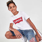 NWT Levi’s boys white/chenille embellished batwing logo t-shirt size S
