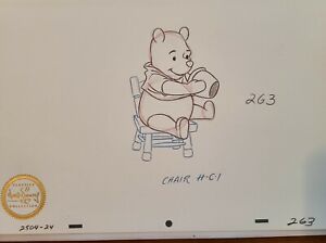 Disney Winnie the Pooh Original Animation Drawing - 1996 WDCC Fine Art Print