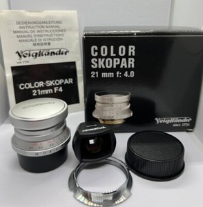 [MINT] Voigtlander COLOR-SKOPAR 21mm F4 Silver L Mount L39 Lens (MADE IN JAPAN)