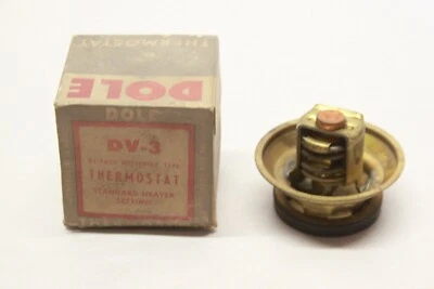 Nuevo de Lote Antiguo 1940-56 Dodge Plymouth Chrysler DeSoto Motor Termostato de Refrigeración Dole DV-3 Foto 1 de 4