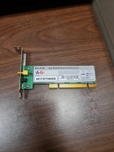 Scheda di rete WiFi PCI LAN wireless Belkin F6D3000-HPROW + ANTENNA low profile - Photo 1/3