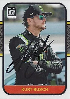 AUTOGRAPHED Kurt Busch 2020 Panini Donruss OPTIC (#1 Monster Team) Chip Ganassi - Image 1 of 2