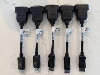 Lote de 5x - Cable adaptador Display Port (DP) a DVI-D HP 481409-001 Foto 1 de 4