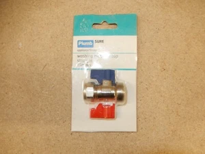 Universal gerader Druckverschluss Ventil Hahn, 3/4 Zoll x 15 mm, 1er Pack - Bild 1 von 2