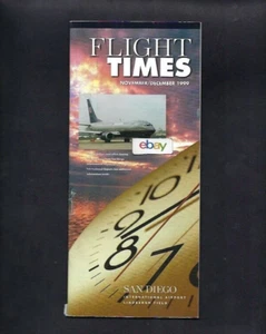 SAN DIEGO AIRPORT FLIGHT TIMES UNITED AIRLINES SHUTTLE BY UNITED B737-500 11/99 - Picture 1 of 2