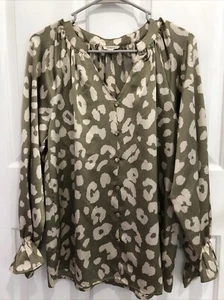womens Jodifl size S long balloon sleeve v-neck top - Picture 1 of 11