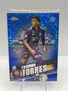 2022 TOPPS CHROME MLS BLUE MINI-DIAMOND FACUNDO TORRES RC /199 #171