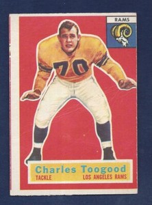 1956 TOPPS  #54 CHARLES TOOGOOD   .99 SHIP L463