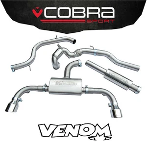 Cobra Exhaust 3" Turbo Back System & (Sport Cat) VW Golf GTi Mk7 5G (2012>)VW53a - Picture 1 of 2