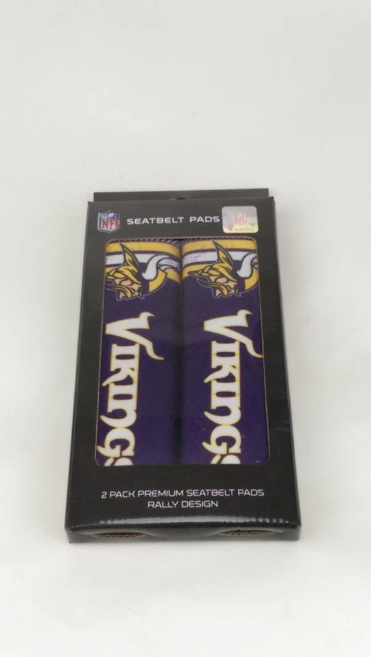 Новый NFL Minnesota Vikings автомобиля грузовика SUV фургона ралли ремни безопасности подушечки комплект - Изображение 1 из 4
