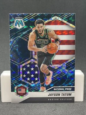 2020 Mosaic Jayson Tatum Genesis Prizm Card #254 National Pride  - Image 1 of 2