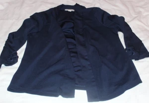 DANA BUCHMAN TRAVEL ANYWHERE JACKET-SIZE M-NAVY BLUE - Picture 1 of 1