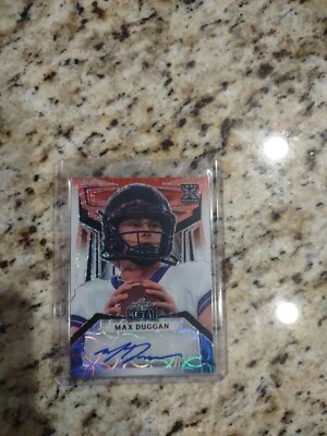 2023 Leaf Metal Draft Max Duggan 1/1 Chargers. - Image 1 of 2