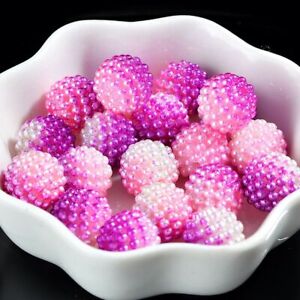 Colorful ABS Plastic Round Beads-12mm Artificial Pearl Bead 20pcs Jewelry Crafts