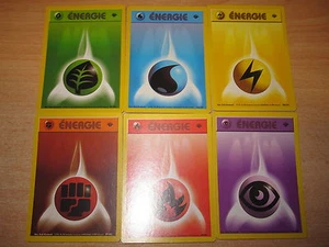 POKEMON NEUVE (◕‿◕✿) LOT DES ENERGIE (6) EDITION 1 SET DE BASE FRANCAIS GEM MINT - Picture 1 of 1