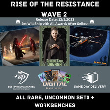Topps Star Wars Card Trader Rise of the Resistance Wave 2 ALL Rare Uncommon Set
