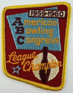 Parche de campeón de la American Bowling Congress League 1959-1960 de colección - Imagen 1 de 8