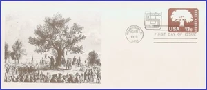USA4 #U588 U/A UNKNOWN 2 FDC   Liberty Tree - Picture 1 of 1
