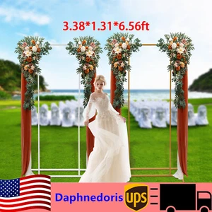 Free Standing Metal Flowers Stand Wedding Background Frame Backdrop Decoration - Picture 1 of 14