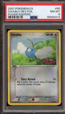 Pokemon Swablu EX Power Keepers Reverse Holo #66 PSA 8 - Image 1 of 2