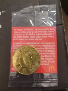 McDonalds 50 Years Of Big Mac Collectors Coin 1968-78 Flower Power - Picture 1 of 3