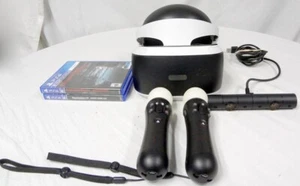 Cuffie VR realtà virtuale Sony PlayStation 4 con controller, fotocamera e 2 giochi! - Foto 1 di 24