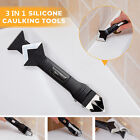 3-in-1 Silicone Remover Caulk Finisher Sealant Smooth Scraper Grout Tool Kit US