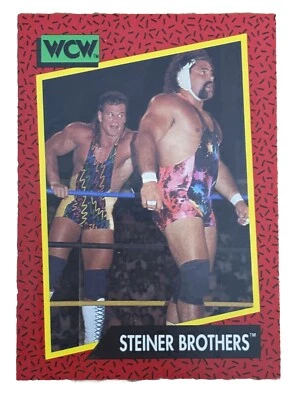 Excellent: Vintage 1991 Impel WCW Steiner Brothers Trading Card - Image 1 of 2