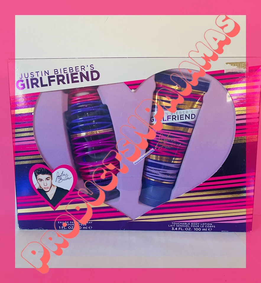 Justin Bieber JUEGO DE REGALO NOVIA EAU DE PERFUME Y LOCIÓN CORPORAL TÁCTIL 3,4 oz Foto 1 de 3
