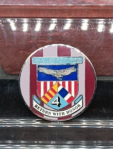 USAF Colonel KEN CORDIER 4TH Allied P.O.W. Wing Challenge Coin  - Picture 1 of 3