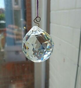 TRUE VINTAGE CRYSTAL CHANDELIER LARGE ROUND BALL DROP ~ MORE AVAILABLE 50 mm