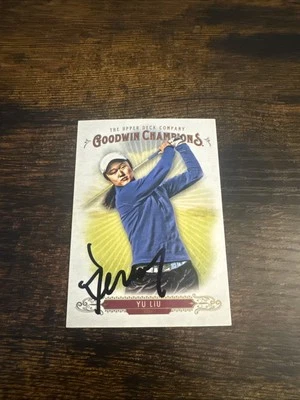 2018 Upper Deck Goodwin Signed YU LIU #46 Base Golf PGA Tour China LPGA - Image 1 of 3