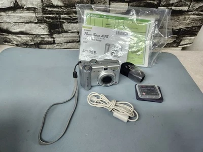 Canon PowerShot A75 Digital Camera 3.2 MP 3x Zoom CompactFlash Card Tested/Works - Image 1 of 4