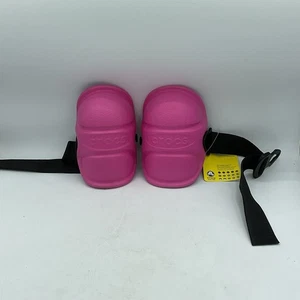 Vintage Fuchsia Crocs Knieschoner Rollerblading Rollschuh Gartenarbeit Selten Neu - Bild 1 von 8