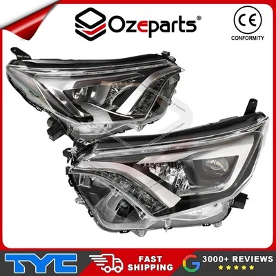 Pair LH+RH Head Light Front Lamp (LED) For Toyota RAV4 ASA40 2015~2018 SUV - Image 1 of 4