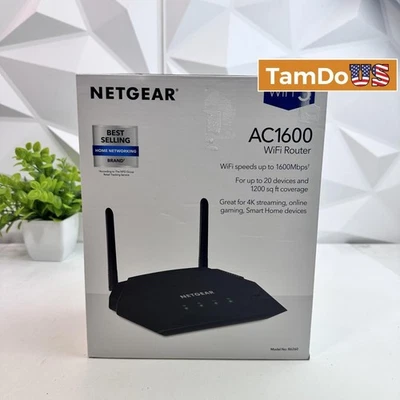 NETGEAR AC1600 Dual Band WiFi Router R6260 – Up to 1600Mbps, 4K Streaming - Image 1 of 4