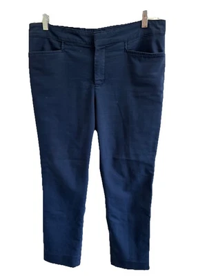 Pantalones de pierna recta Chaps NAVY para mujer talla 12 Foto 1 de 3