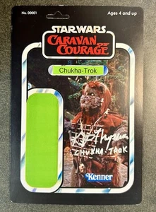 KEVIN THOMPSON Signed Chukha-Trok Caravan Of Courage Custom Card Back Ewoks - Picture 1 of 3