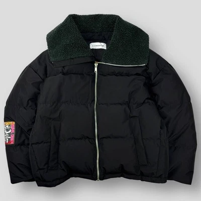 A.A.Spectrum 20AW Chaqueta de Plumón Cuello Grande Hombres Negro Unisex Abrigo Abombado Foto 1 de 4