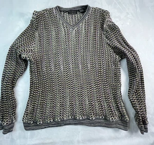 VTG JHANE BARNES Mens M Sweater V Neck Stretch Japan - Picture 1 of 10