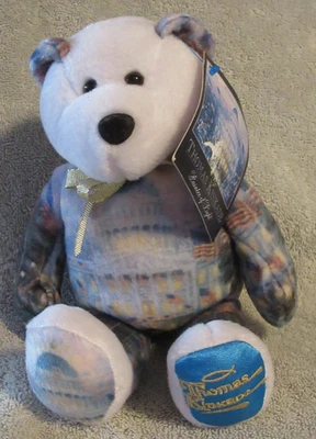 Thomas Kinkade Gallery Treasures Bear "Banderas sobre el Capitolio" MWT Envío gratuito Foto 1 de 2