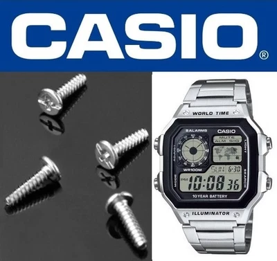 Genuine Casio AE-1200 / AE-1300 Watch Case Back Screws (two or four screws) - Image 1 of 2