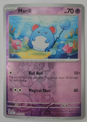 Marill 064/162 Sv05: Temporal Forces Reverse Holo NM - Image 1 of 2