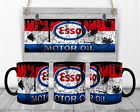 Esso Motor Oil Dirty Mug, 11 oz Tea Coffee Gift Mug, Coaster, Father's Day