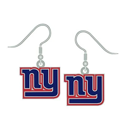 NFLNew York Giants Earrings J-Hook Logo, Team Color, (PSGLS0248839) Cover