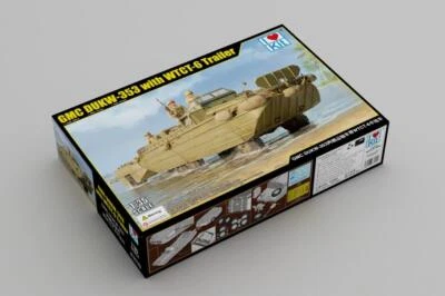 1:35 I LOVE KITt Gmc Dukw-353 With Wtct-6 Trailer ILK63539 - Immagine 1 di 2