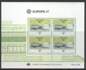 Hoja Portugal E43 Madeira 1987 Estampillada sin montar o nunca montada Arquitectura Moderna - Imagen 1 de 1