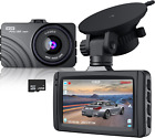 NOLYTH Dash Cam Front 1080P Full HD Car Camera Free 32G SD Card 3 LCD Night