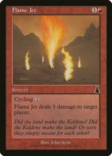 MTG Foil Common Flame Jet x 1 SP - Urza's Destiny