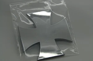 CHRISTIAN MALTESE CROSS 3D EMBLEM DECAL STICKER FOR CARS RELIGIOUS SPIRITUAL - Picture 1 of 12